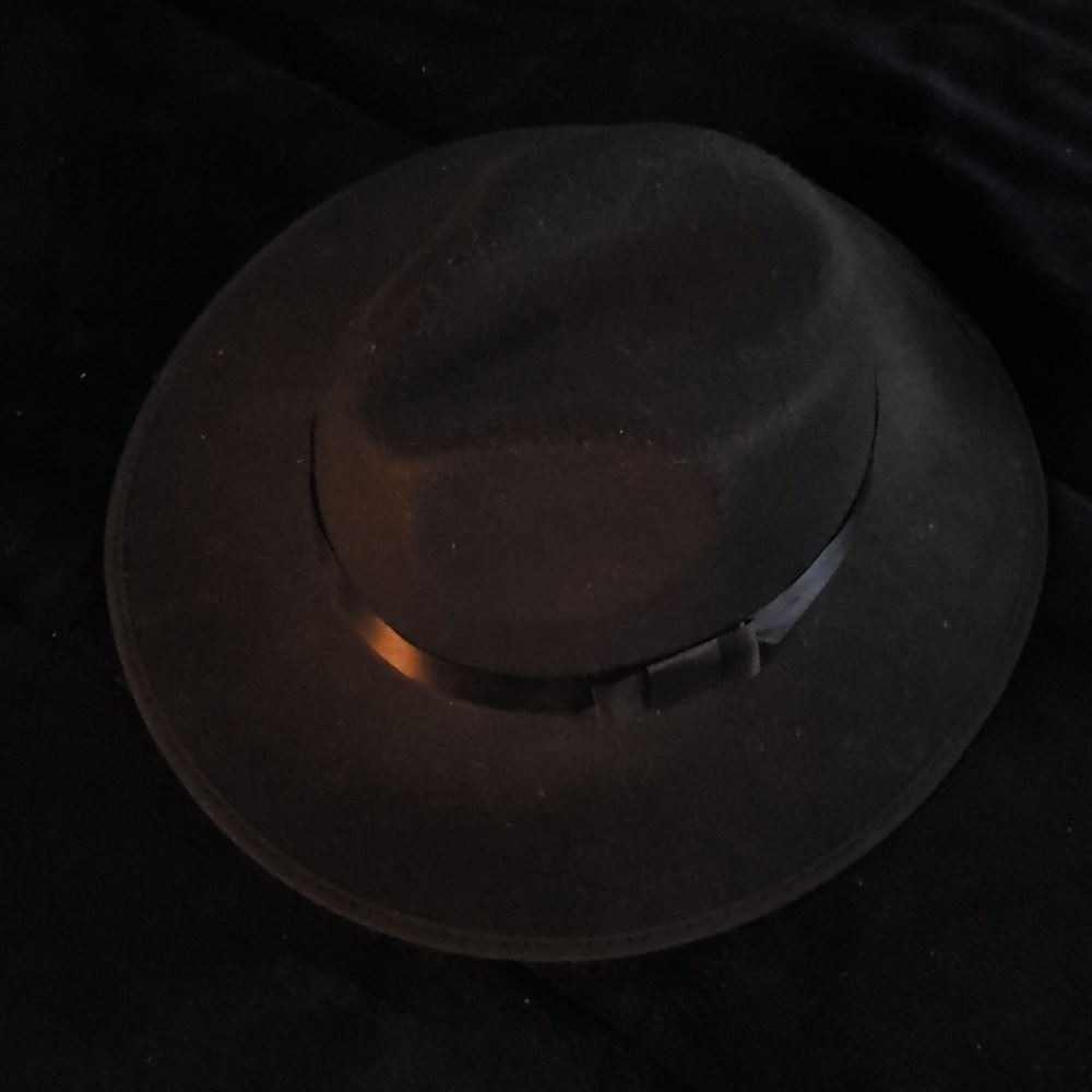 Black stylish fedora
